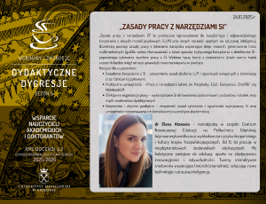 24.10.2025 r. - dr Elena Atanasiu, Politechnika Gdańska, Narzędzia AI w dydaktyce akademickiej