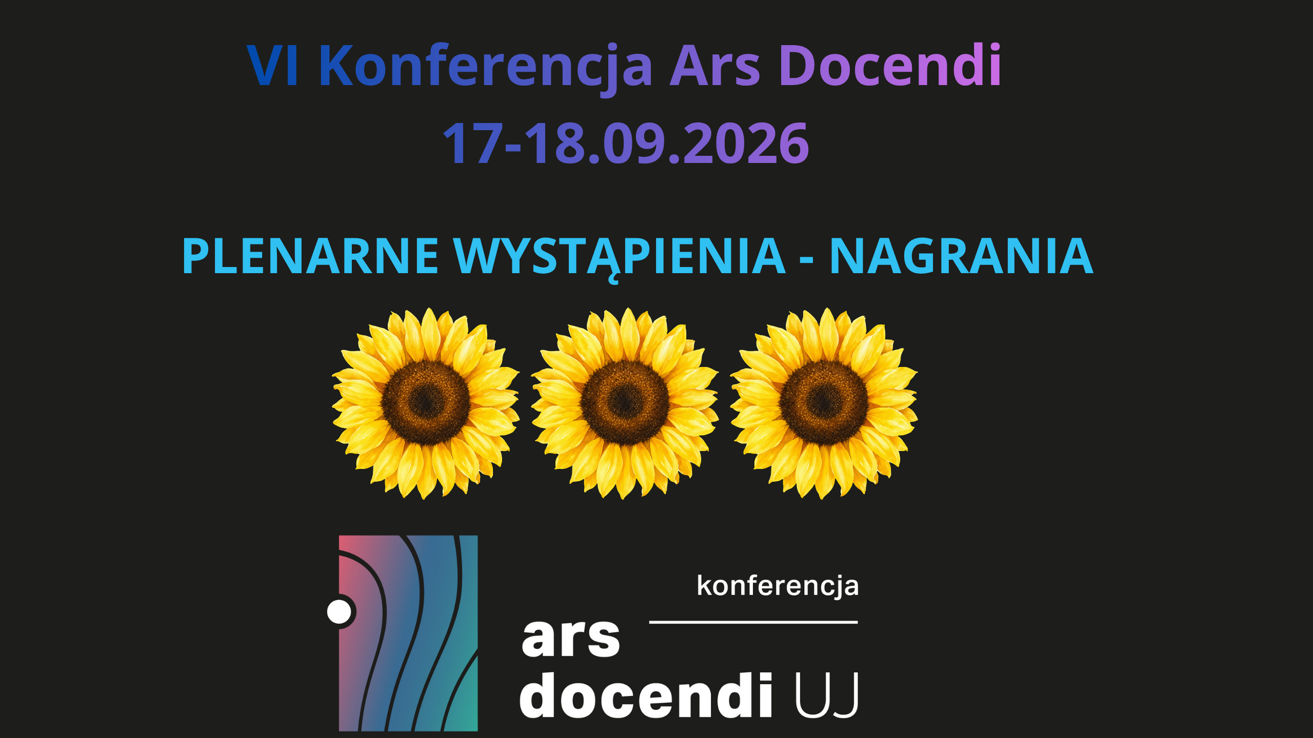 Nagrania z VI Konferencji Ars Docendi - 17-18.09.2026